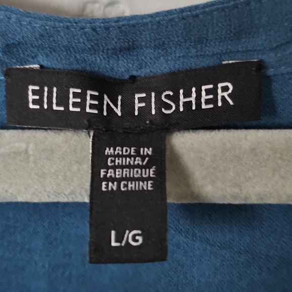 Eileen Fisher Silk Crepe Boxy Top Shirt Women's Size L - Picture 4 of 7